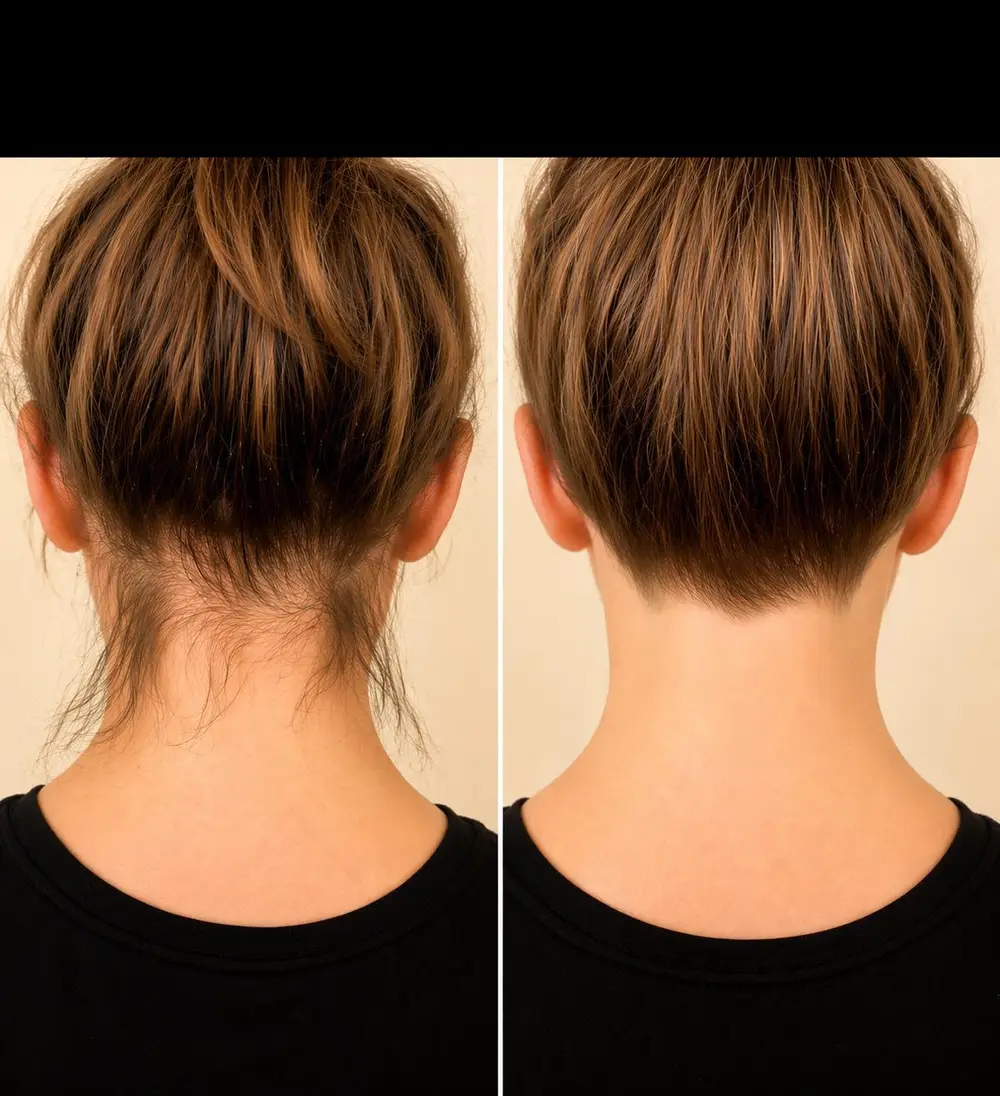 Laser hair removal before and after at ELIIXA