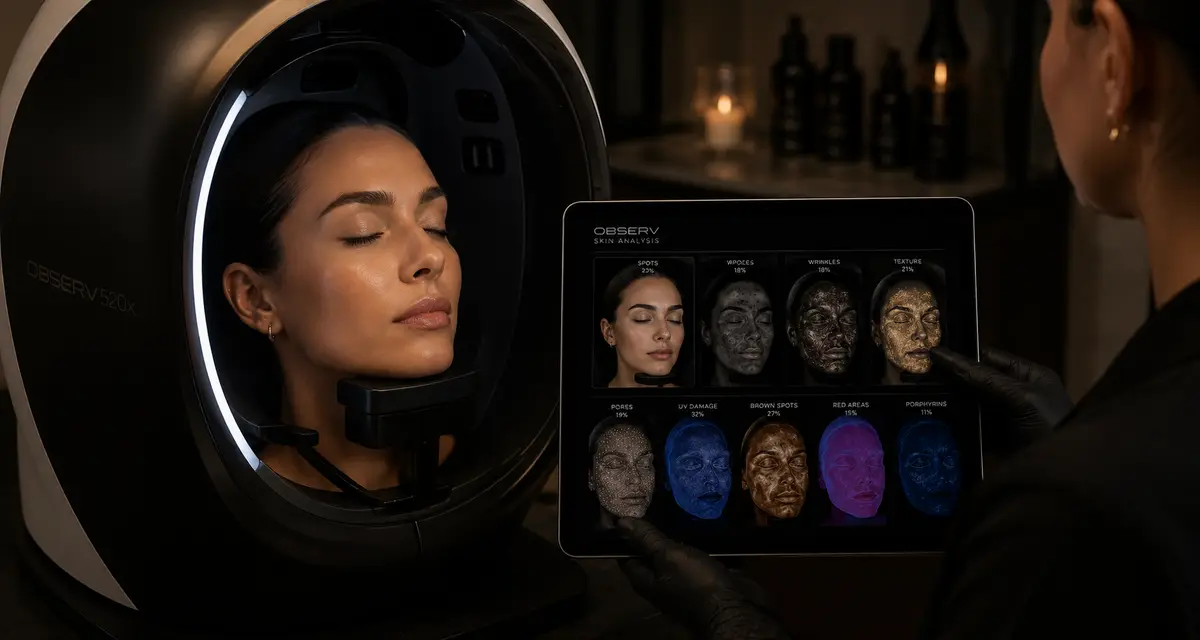 An advanced skin analysis at the ELIIXA clinic